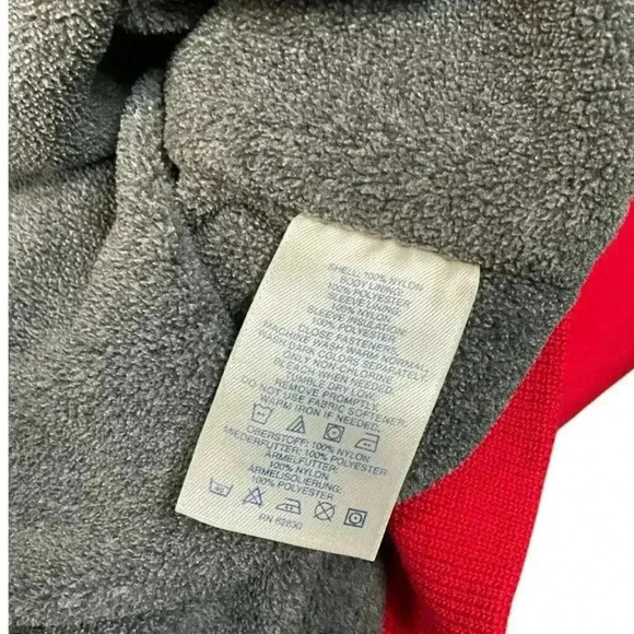 Lands End Men's Fleece Lined Red Warm Soft Shell Jacket Size Medium 38-40 - Picture 11 of 12